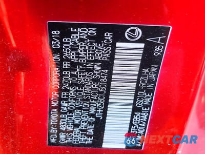 Zdjęcie 13 z 13 samochodu: 2018 LEXUS RC 350 VIN:JTHHZ5BC1J5018474 - miniatura