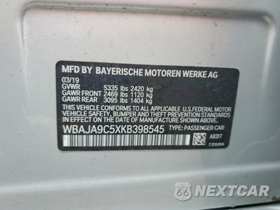 Zdjęcie 12 z 12 samochodu: 2019 BMW 530E VIN:WBAJA9C5XKB398545 - miniatura