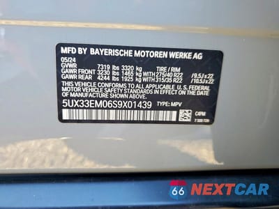 Zdjęcie 14 z 14 samochodu: 2025 BMW X7 M60I VIN:5UX33EM06S9X01439 - miniatura