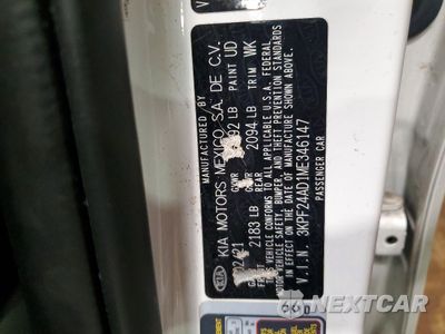 Zdjęcie 12 z 13 samochodu: 2021 KIA FORTE FE VIN:3KPF24AD1ME346147 - miniatura