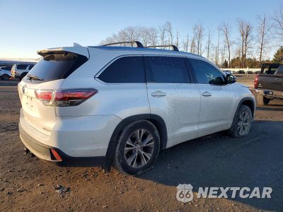 Trzecie zdjęcie samochodu z tyłu: 2015 TOYOTA HIGHLANDER XLE VIN:5TDJKRFH1FS182247 - miniatura