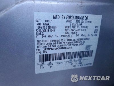 Zdjęcie 13 z 13 samochodu: 2017 FORD EDGE SEL VIN:2FMPK4J90HBC66363 - miniatura