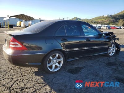 Trzecie zdjęcie samochodu z tyłu: 2007 MERCEDES-BENZ C 230 VIN:WDBRF52HX7F935313 - miniatura