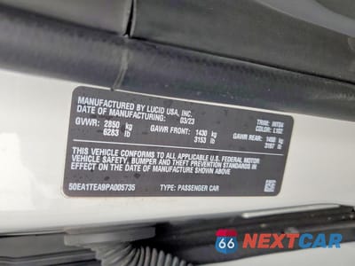 Zdjęcie 12 z 12 samochodu: 2023 LUCID MOTORS AIR TOURING VIN:50EA1TEA9PA005735 - miniatura