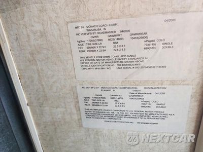 Zdjęcie 10 z 10 samochodu: 2005 ROADMASTER RAIL MONOCOQUE VIN:1RF43564952036631 - miniatura