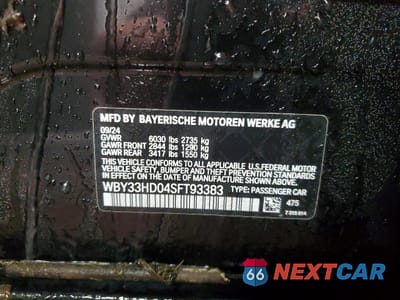 Zdjęcie 12 z 13 samochodu: 2025 BMW I4 M50 VIN:WBY33HD04SFT93383 - miniatura