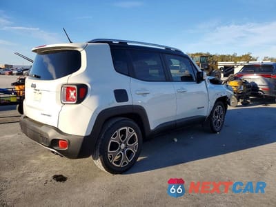 Trzecie zdjęcie samochodu z tyłu: 2017 JEEP RENEGADE LIMITED VIN:ZACCJADB9HPG16135 - miniatura