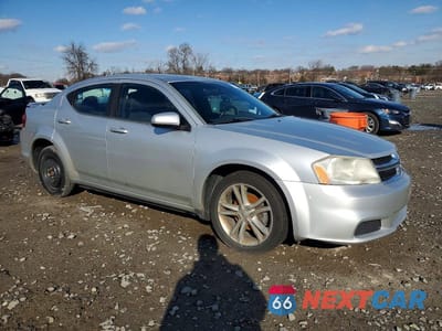 Czwarte zdjęcie samochodu z boku: 2012 DODGE AVENGER SXT VIN:1C3CDZCBXCN221880 - miniatura