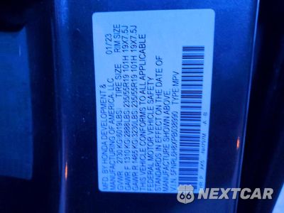 Zdjęcie 13 z 13 samochodu: 2023 HONDA ODYSSEY TOURING VIN:5FNRL6H8XPB038990 - miniatura