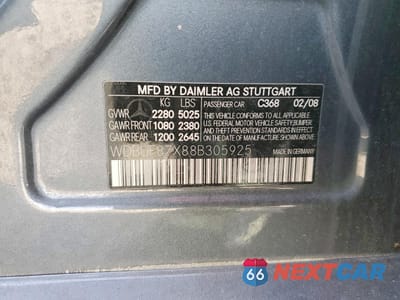 Zdjęcie 12 z 12 samochodu: 2008 MERCEDES-BENZ E 350 4MATIC VIN:WDBUF87X88B305925 - miniatura