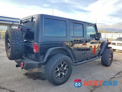 Trzecie zdjęcie samochodu z tyłu: 2014 JEEP WRANGLER UNLIMITED SPORT VIN:1C4BJWDG3EL325019 - miniatura