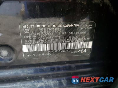 Zdjęcie 13 z 13 samochodu: 2017 MITSUBISHI OUTLANDER SE VIN:JA4AZ3A37HZ003502 - miniatura