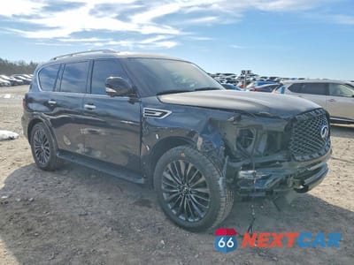 Czwarte zdjęcie samochodu z boku: 2024 INFINITI QX80 LUXE VIN:JN8AZ2AE6R9327502 - miniatura