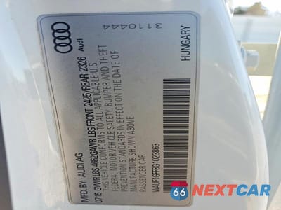 Zdjęcie 12 z 12 samochodu: 2016 AUDI S3 PRESTIGE VIN:WAUF1GFF8G1023863 - miniatura