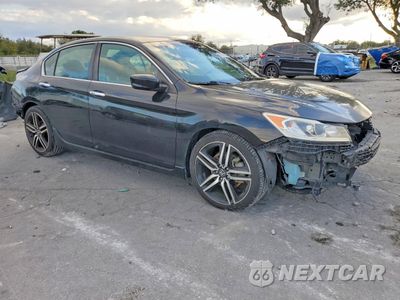 Czwarte zdjęcie samochodu z boku: 2016 HONDA ACCORD SPORT VIN:1HGCR2F51GA140274 - miniatura