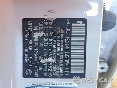 Zdjęcie 14 z 14 samochodu: 2017 HYUNDAI TUCSON SE VIN:KM8J33A41HU444728 - miniatura
