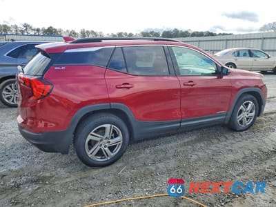 Trzecie zdjęcie samochodu z tyłu: 2018 GMC TERRAIN SLE VIN:3GKALMEV8JL318349 - miniatura