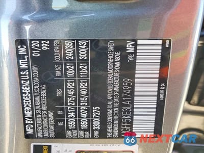Zdjęcie 13 z 13 samochodu: 2020 MERCEDES-BENZ GLS 450 4MATIC VIN:4JGFF5KE3LA174959 - miniatura