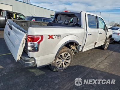 Trzecie zdjęcie samochodu z tyłu: 2018 FORD F150 SUPERCREW VIN:1FTEW1E58JKF45738 - miniatura