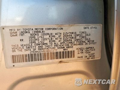 Zdjęcie 13 z 13 samochodu: 2001 TOYOTA RAV4 BASE VIN:JTEHH20V816011177 - miniatura