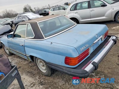 Drugie zdjęcie samochodu z przodu: 1982 MERCEDES-BENZ 380 SL VIN:WDBBA45A0CB015877 - miniatura