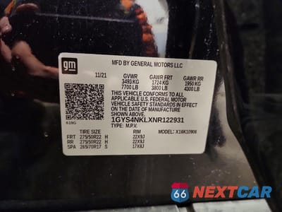 Zdjęcie 13 z 14 samochodu: 2022 CADILLAC ESCALADE ESV SPORT VIN:1GYS4NKLXNR122931 - miniatura