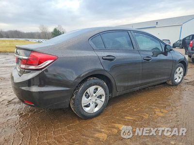 Trzecie zdjęcie samochodu z tyłu: 2013 HONDA CIVIC LX VIN:19XFB2F57DE017071 - miniatura