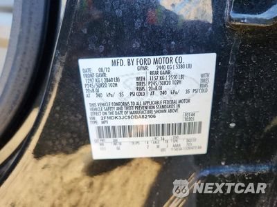Zdjęcie 14 z 14 samochodu: 2013 FORD EDGE SEL VIN:2FMDK3JC9DBA82106 - miniatura