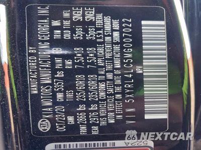 Zdjęcie 13 z 16 samochodu: 2021 KIA SORENTO S VIN:5XYRL4LC5MG007022 - miniatura