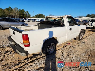 Trzecie zdjęcie samochodu z tyłu: 2007 GMC NEW SIERRA C1500 CLASSIC VIN:1GTEC14X17Z107817 - miniatura