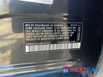 Zdjęcie 10 z 10 samochodu: 2013 VOLKSWAGEN GTI VIN:WVWHD7AJ4DW123732 - miniatura