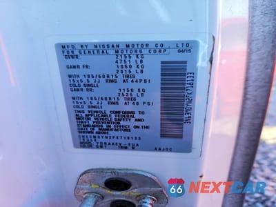 Zdjęcie 14 z 15 samochodu: 2015 CHEVROLET CITY EXPRESS LS VIN:3N63M0YN2FK718133 - miniatura