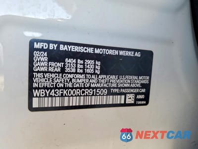 Zdjęcie 12 z 12 samochodu: 2024 BMW I5 M60 VIN:WBY43FK00RCR91509 - miniatura
