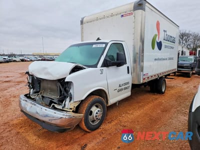 2021 CHEVROLET EXPRESS G3500 BOX TRUCK 1GB3GSC79M1200005 - główne zdjęcie licytacji z USA - miniatura