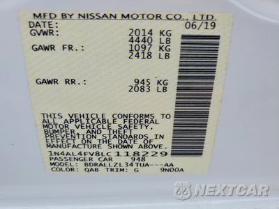 Zdjęcie 13 z 14 samochodu: 2020 NISSAN ALTIMA PLATINUM VIN:1N4AL4FV8LC118229 - miniatura