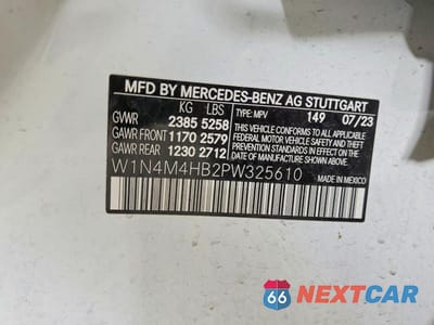 Zdjęcie 13 z 13 samochodu: 2023 MERCEDES-BENZ GLB 250 4MATIC VIN:W1N4M4HB2PW325610 - miniatura