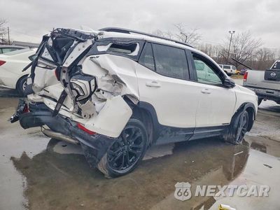 Trzecie zdjęcie samochodu z tyłu: 2020 GMC TERRAIN SLT VIN:3GKALVEV5LL193917 - miniatura
