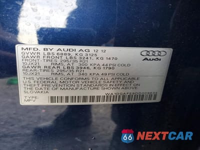Zdjęcie 13 z 14 samochodu: 2013 AUDI Q7 PRESTIGE VIN:WA1DGAFE9DD009634 - miniatura