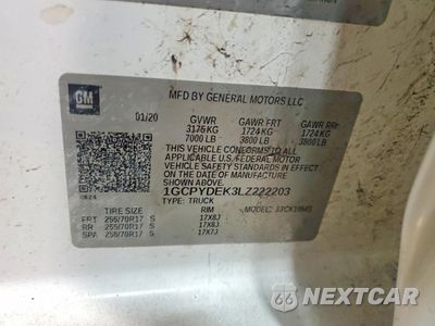 Zdjęcie 12 z 12 samochodu: 2020 Chevrolet 2020 Chevrolet Silverado 1500 Pickup VIN:1GCPYDEK3LZ222203 - miniatura