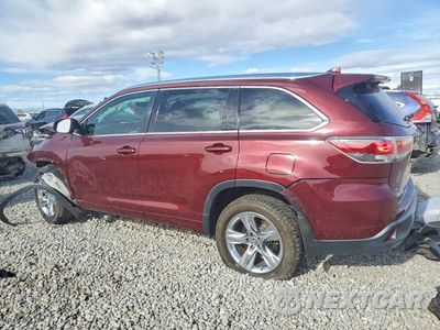 Drugie zdjęcie samochodu z przodu: 2016 TOYOTA HIGHLANDER LIMITED VIN:5TDDKRFH9GS256383 - miniatura