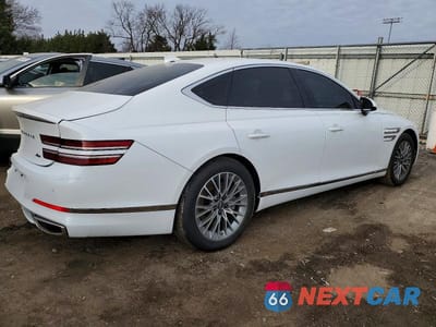 Trzecie zdjęcie samochodu z tyłu: 2023 GENESIS G80 BASE VIN:KMTGB4SC8PU182543 - miniatura