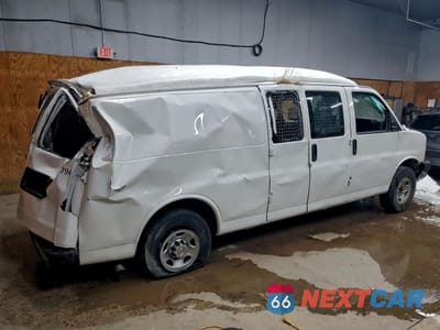 Trzecie zdjęcie samochodu z tyłu: 2023 CHEVROLET EXPRESS G3500 DELIVERY VAN VIN:1GCZGHFP5P1166170 - miniatura