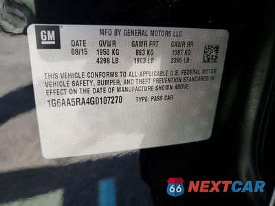 Zdjęcie 12 z 12 samochodu: 2016 CADILLAC ATS VIN:1G6AA5RA4G0107270 - miniatura