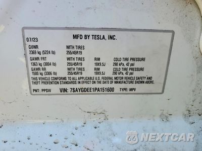 Zdjęcie 14 z 14 samochodu: 2023 TESLA MODEL Y VIN:7SAYGDEE1PA151600 - miniatura