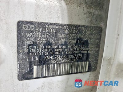 Zdjęcie 12 z 12 samochodu: 2018 HYUNDAI IONIQ VIN:KMHC75LC8JU067379 - miniatura