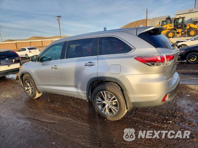 Drugie zdjęcie samochodu z przodu: 2016 TOYOTA HIGHLANDER XLE VIN:5TDJKRFH5GS240426 - miniatura