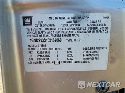 Zdjęcie 13 z 13 samochodu: 2007 CHEVROLET TRAILBLAZER LS VIN:1GNDS13S162167860 - miniatura