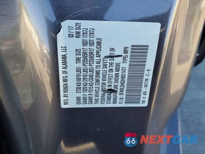 Zdjęcie 13 z 13 samochodu: 2017 HONDA ODYSSEY EXL VIN:5FNRL5H63HB011477 - miniatura