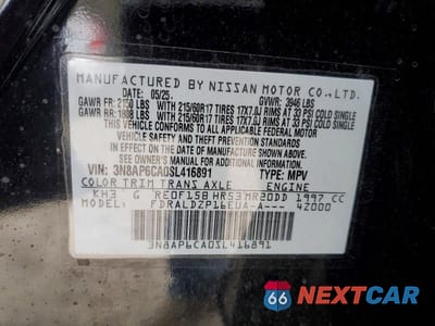 Zdjęcie 13 z 13 samochodu: 2025 NISSAN KICKS SV VIN:3N8AP6CA0SL416891 - miniatura