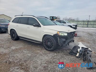 Czwarte zdjęcie samochodu z boku: 2021 MERCEDES-BENZ GLS 63 AMG 4MATIC VIN:4JGFF8KE1MA360390 - miniatura